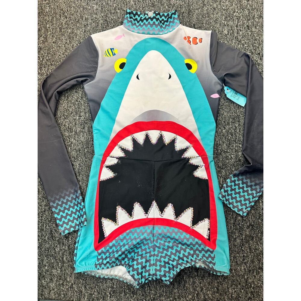 Dance Costume Biketard Alexandra MD5041 Large Child Shark Jazz Acro